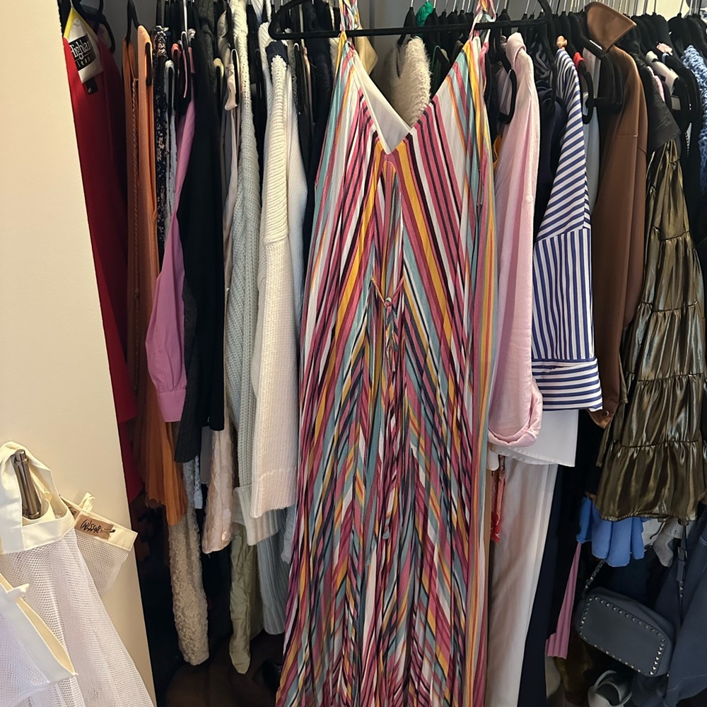 Colorful Striped Maxi Dress
